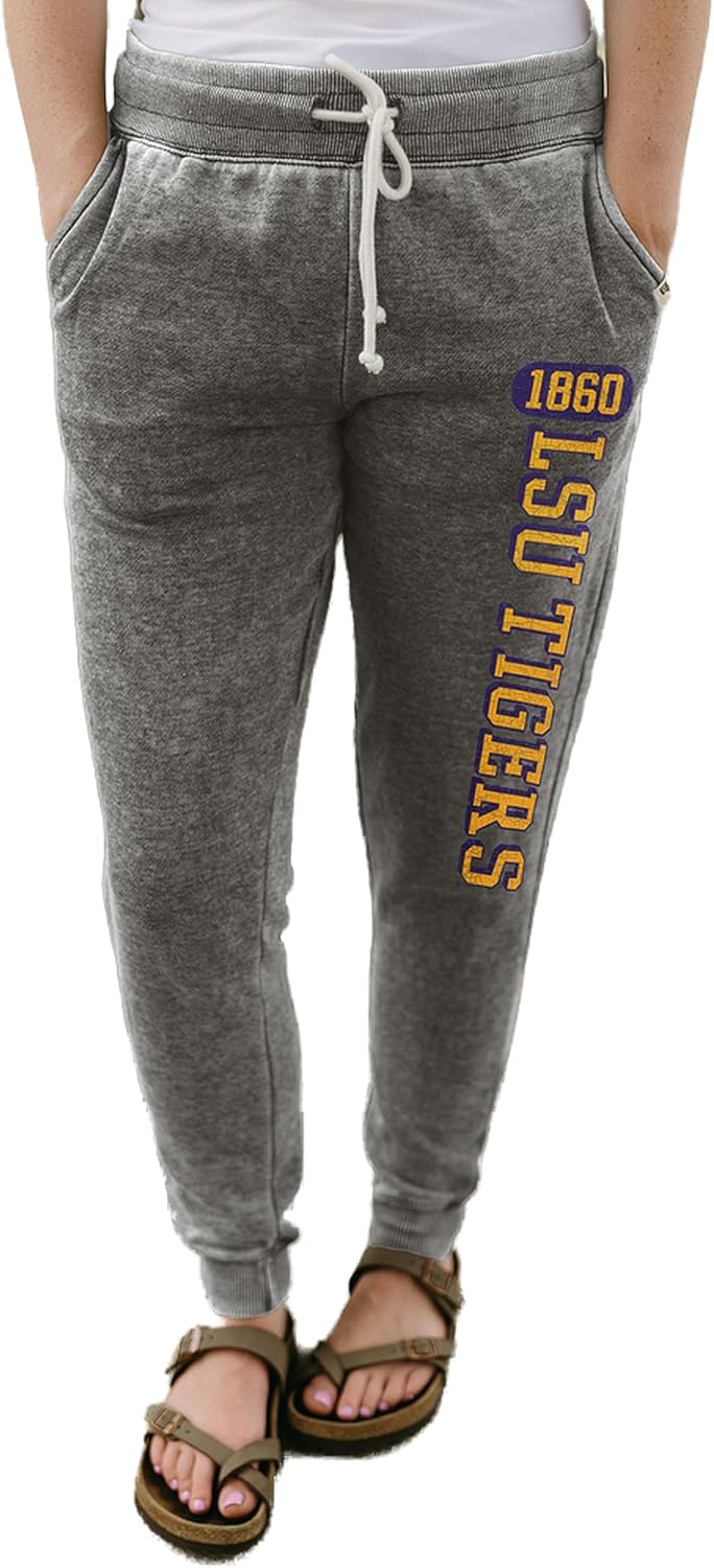 Blue 84 NCAA Womens NCAA Officially Licensed Women's Jogger Sweatpants Burnout