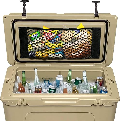 Maplefield Inserto organizador de malla para almacenamiento adicional, red de almacenamiento para accesorios de enfriador Engel, accesorios de