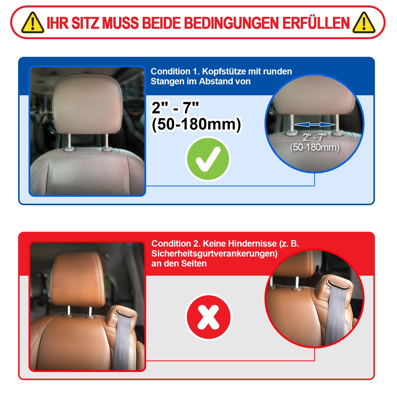 Spurtar Kopfstütze Auto Kinder Nackenkissen Auto Höhe einstellbar, 360 °Rotation, Weichem Gedächtnisschaum, für Kinder und Erwachsene, Nackenstütze Auto zum Schlafen - Schwarz
