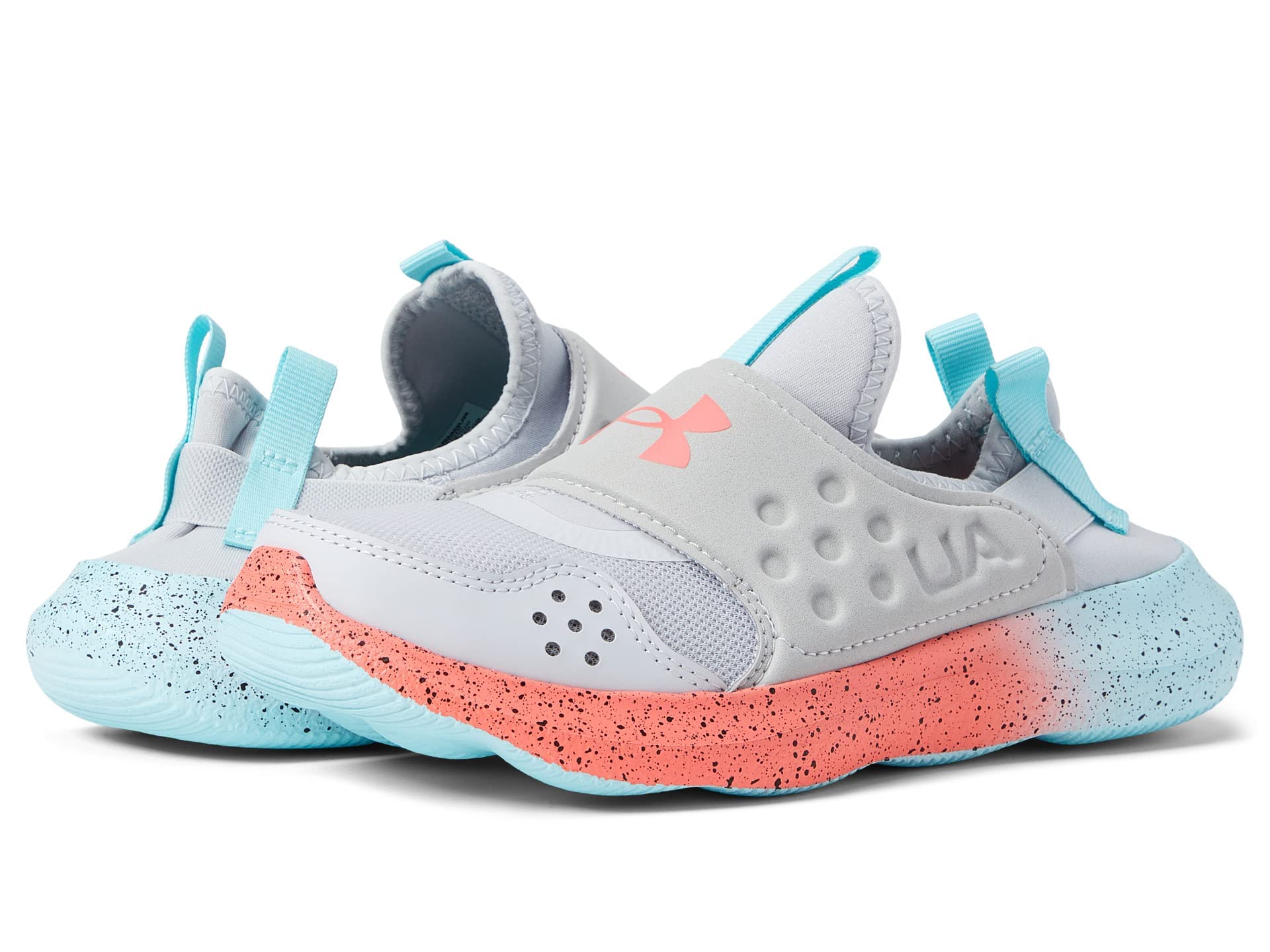 Under Armour Girls Runplay Fade Little Kid Halo Gray Brilliance