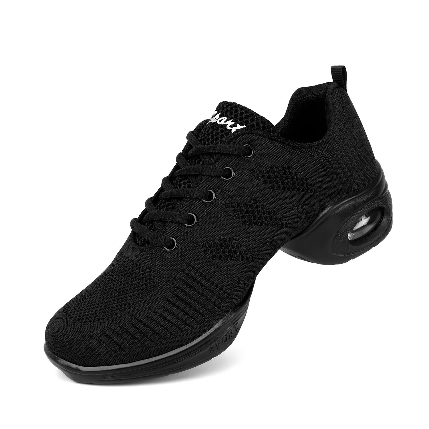 Zapatillas de baile transpirables para mujer, con cordones, para jazz, zapatillas de entrenamiento para bailar