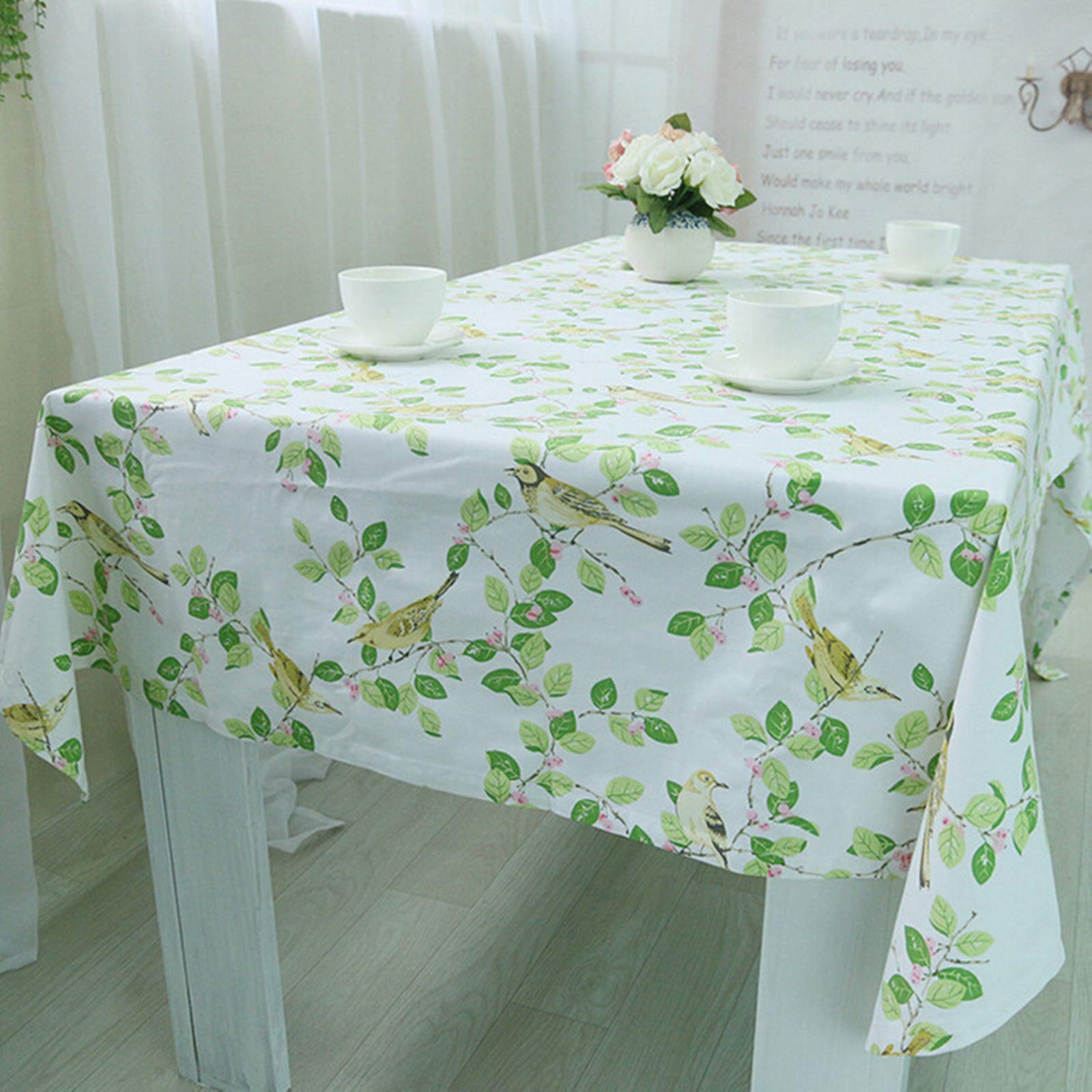 Nappe pique-nique oiseaux et fleurs couverture moderne 140x200