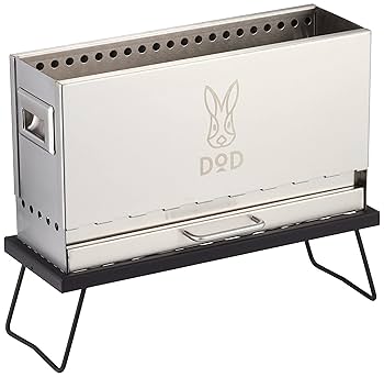 DOD 焚き火台 ステンレス製 グリルプレート付き　めちゃもえ めちゃもえファイヤー Q3-626-SL - DOD（ディーオーディー