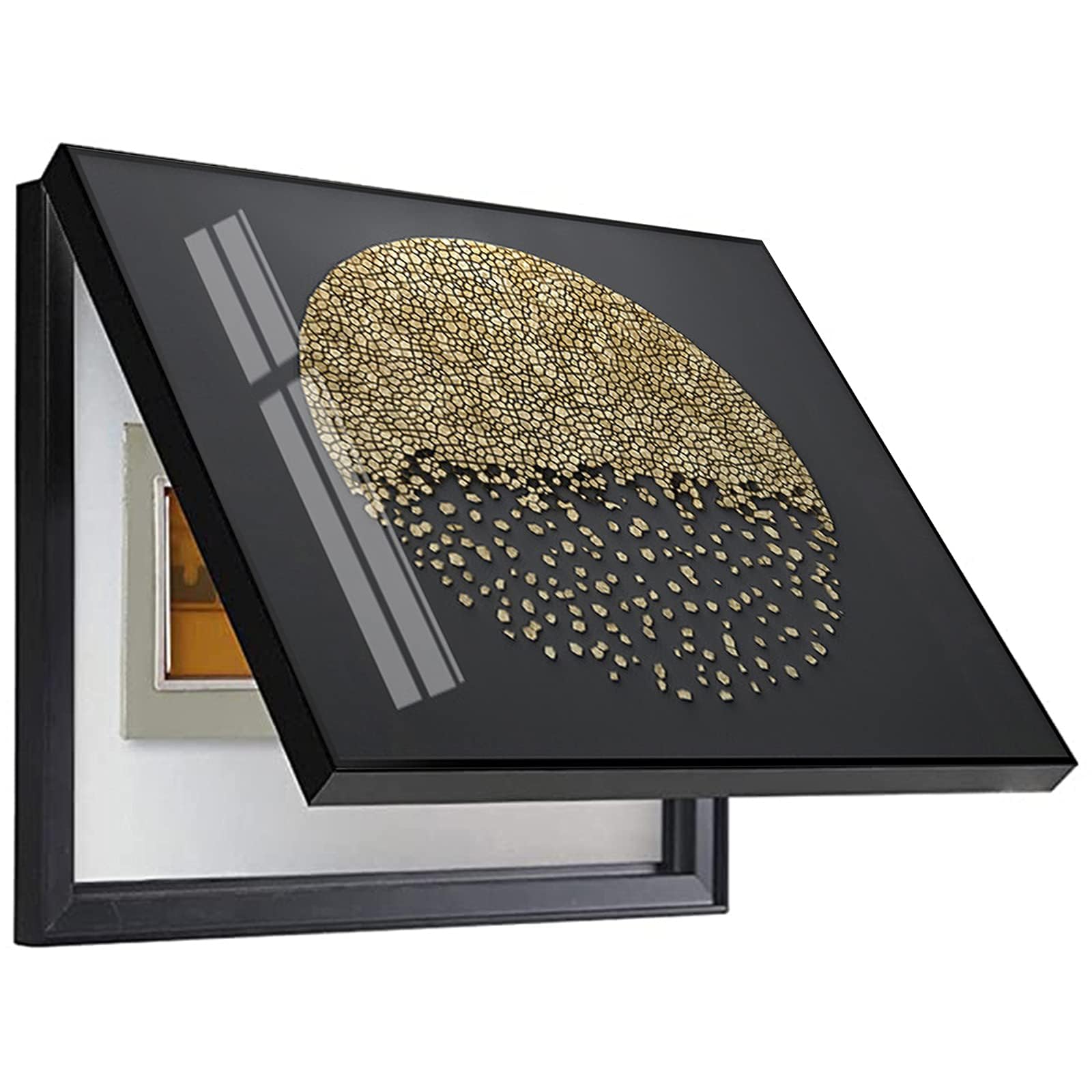 Cuadro eléctrico con tapa, cubierta decorativa moderna, 1,60 x 50 cm