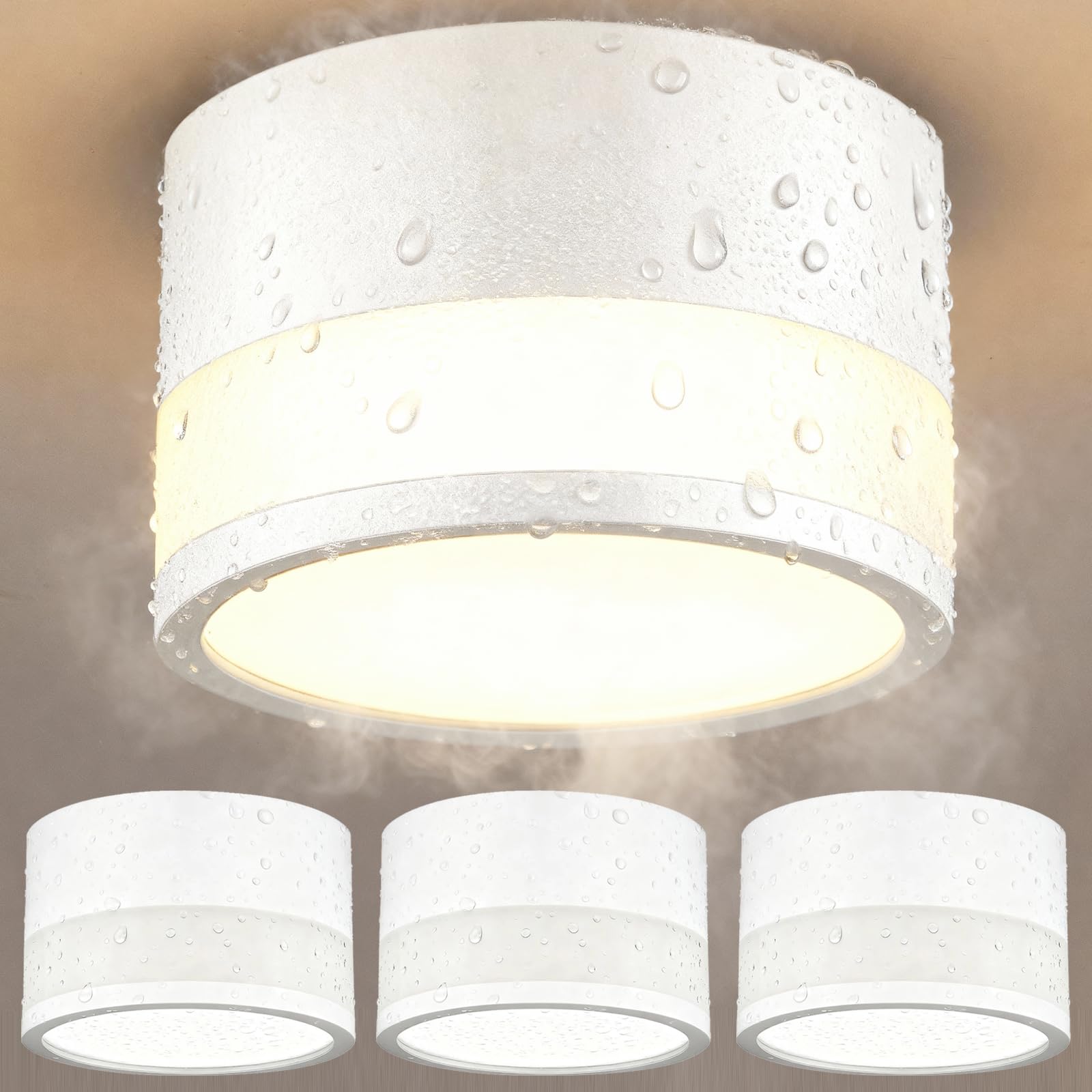 ZIZZLER IP44 Wasserdichte Aufbauspot Weiß für Bad Küchen