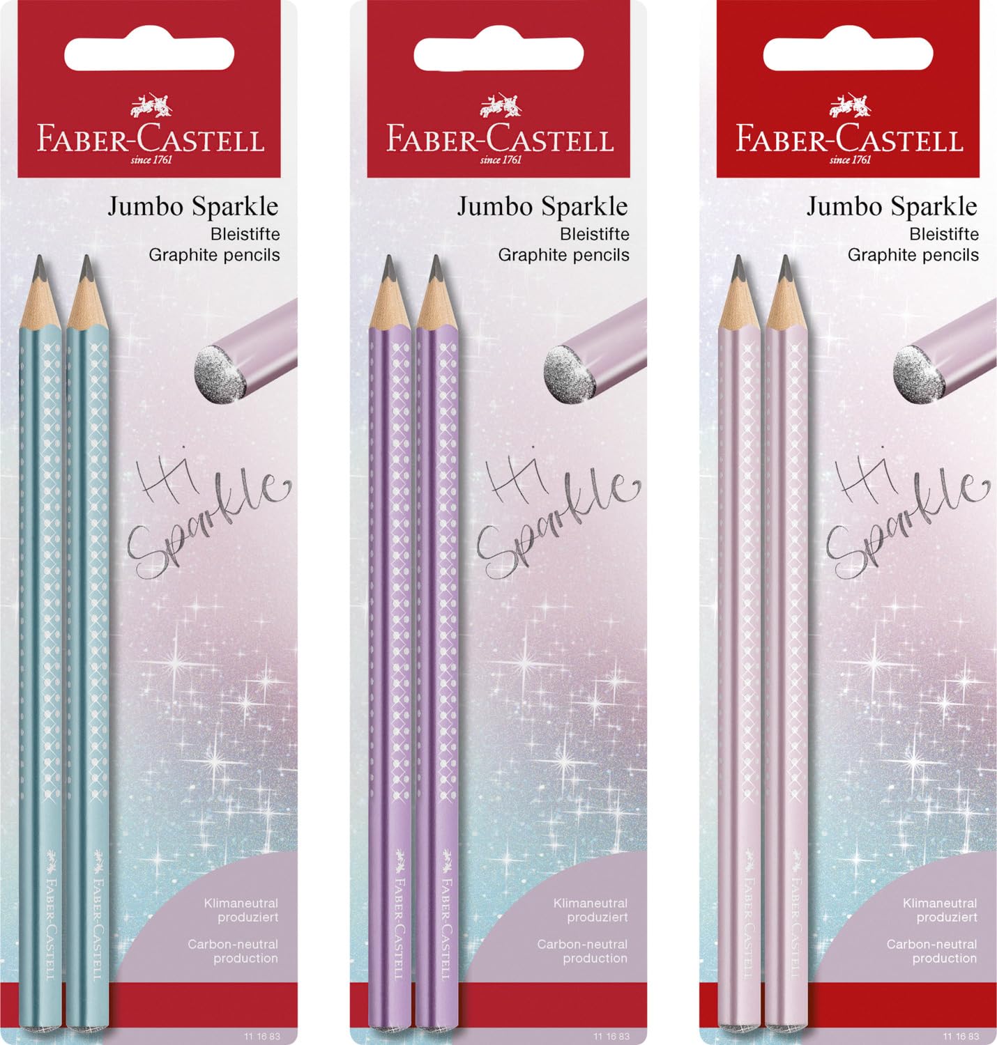 Faber-Castell Bleistift Faber-Castell Jumbo Sparkle Bleistift Violet Metallic, Druckbleistift Faber-Castell Bleistift Faber-Castell Jumbo Sparkle Bleistift Violet Metallic, Druckbleistift