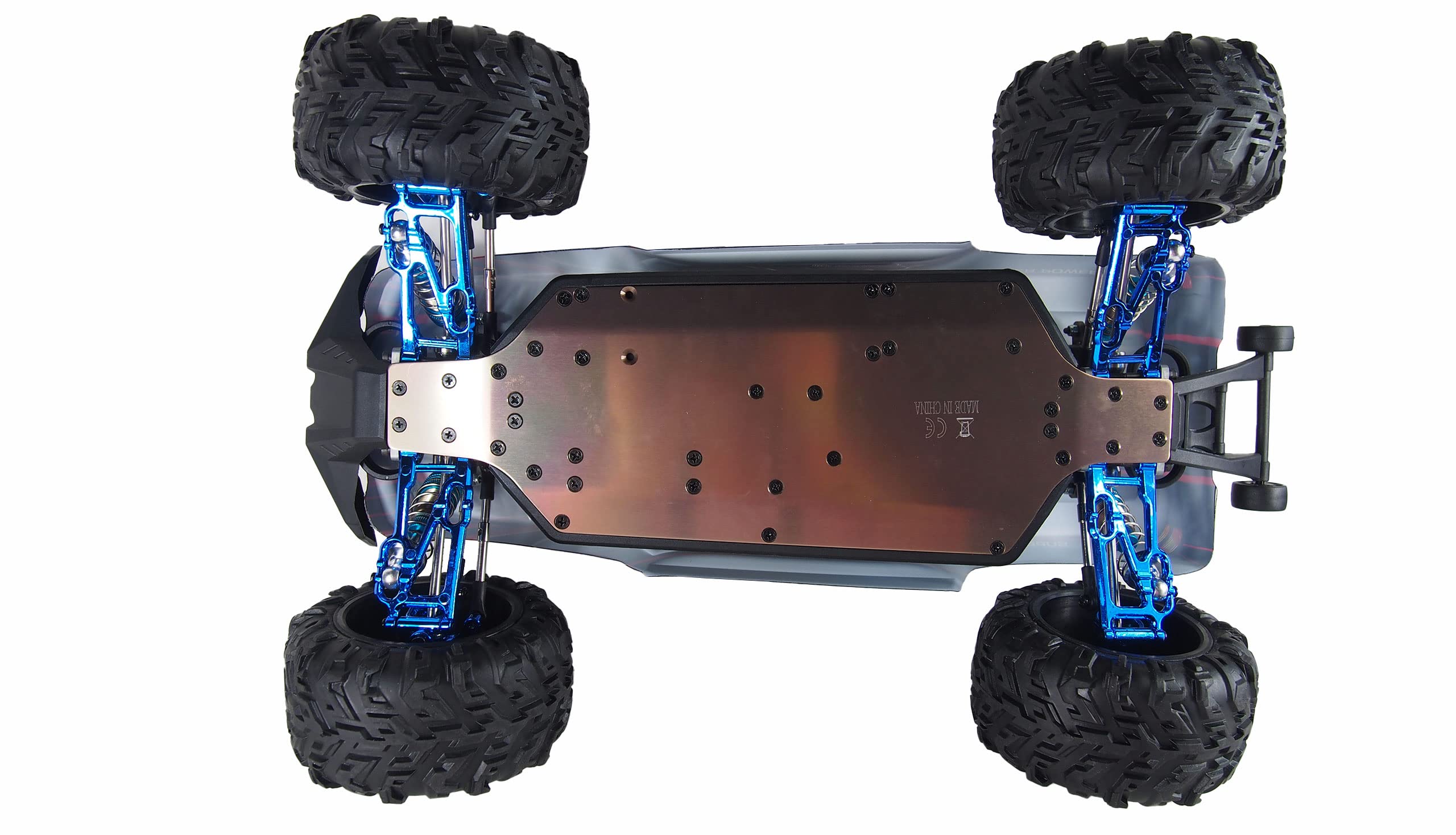 Amewi 22569 Crusher Monstertruck brushless 4WD 1:10 80km/h RTR, Schwarz-rot