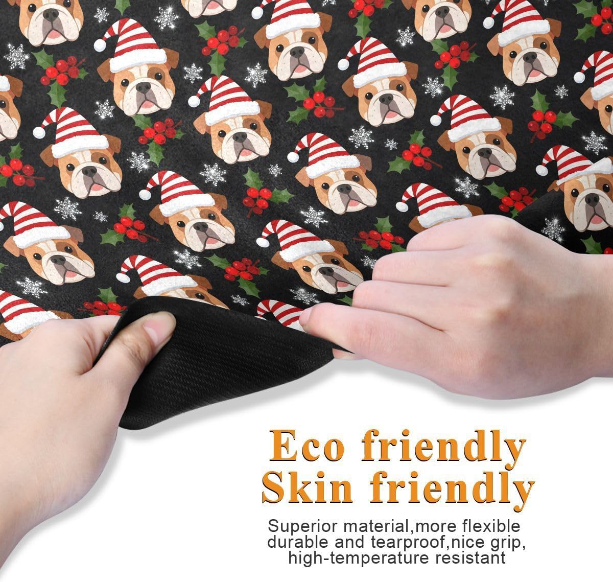 ALAZA Pug Pattern Yoga Mat Non Slip Fitness Exercise Mat, Workout Mat for Yoga, Pilates and Floor Exercises