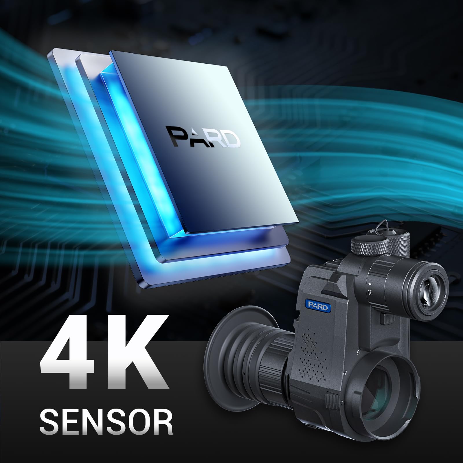 PARD Night Vision, Night Vision 100% Darkness, Monocoli a infrarossi da viaggio per caccia e sorveglianza, registrazione di immagini e riproduzione video, IR 850nm 940nm, NV007S