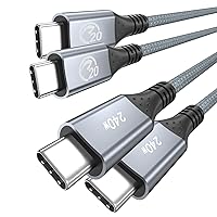 Vista 9 de UseBean Cable USB C de 15 pies, 2 unidades, 240 W USB C a USB C 3.2 Gen 2, cable de carga tipo C, video 4K de 20 Gbps para Thunderbolt 3/4 MacBook
