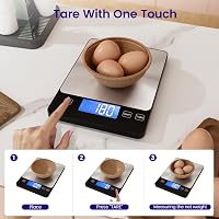 izeyu Digitális Konyhai Mérleg USB-C 15kg Precíziós Élelmiszer Mérő 7