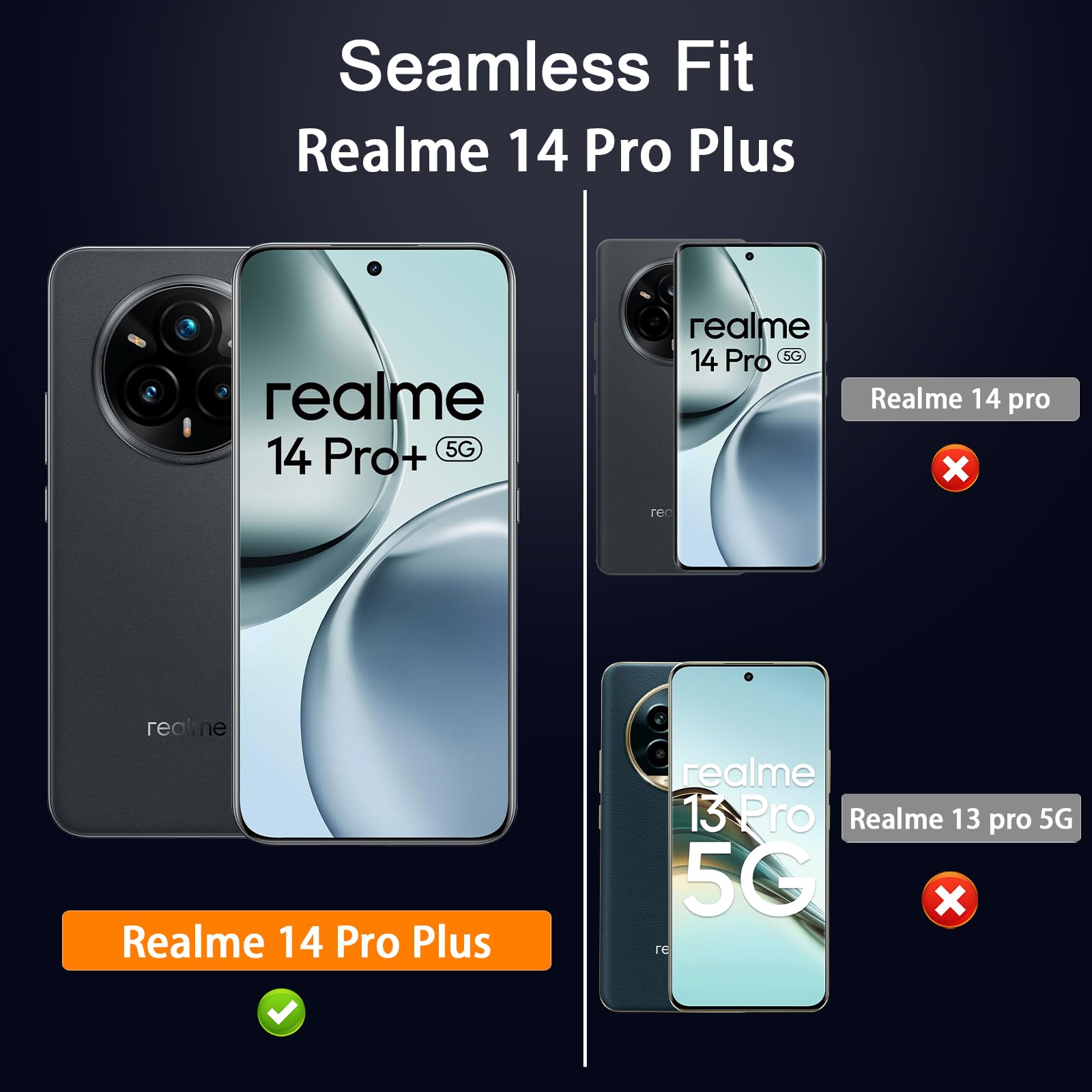 Kit De Protection Aerku Pour Realme 14X 5G : 3 Verres Trempés 9H + 3 Protecteurs Caméra - Anti-rayures, Anti-traces - 10