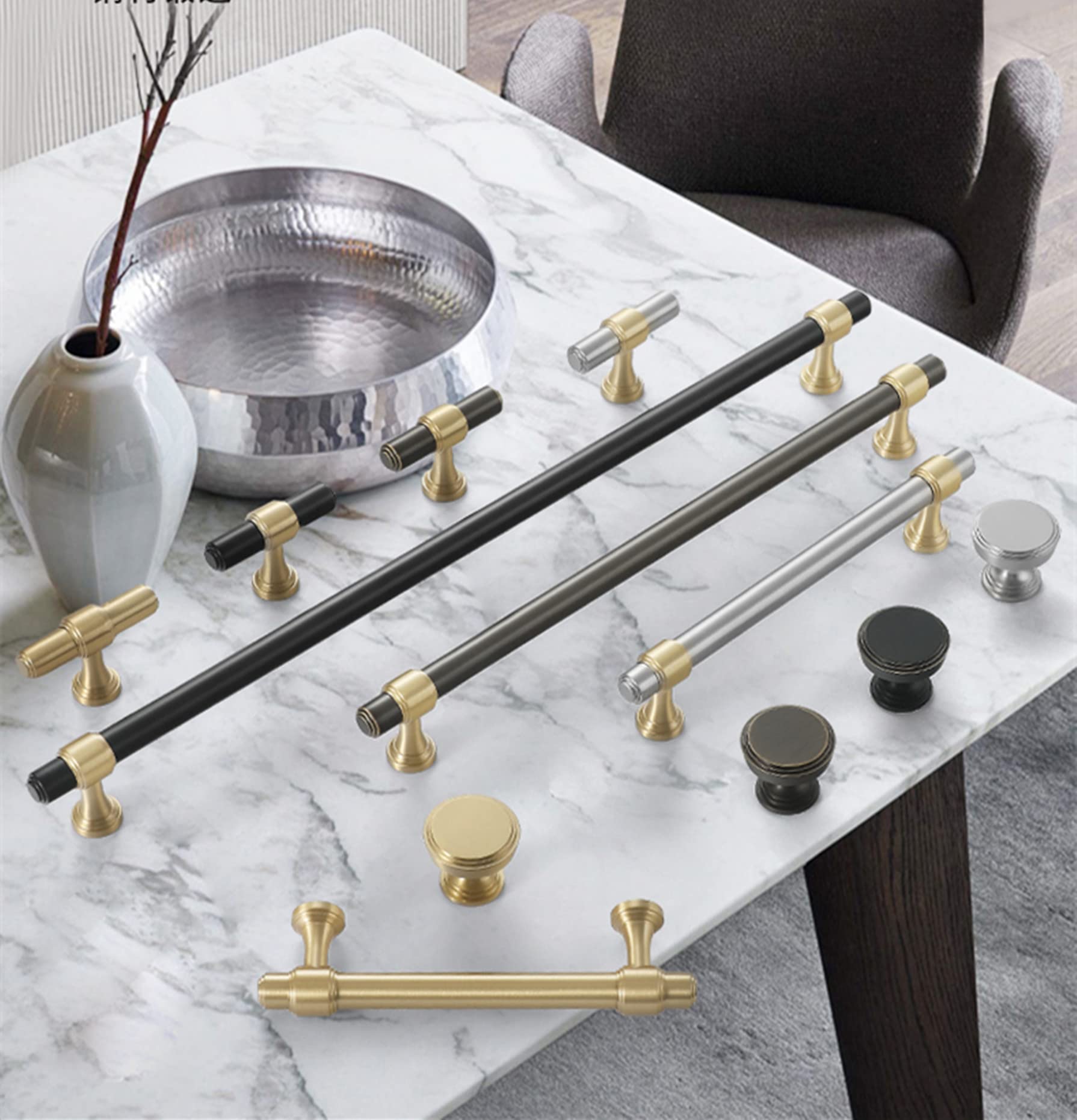 Guolich 2 Pcs Hole Centers 5.03 Inch(128mm) Kitchen Drawer Handle Door - View #2