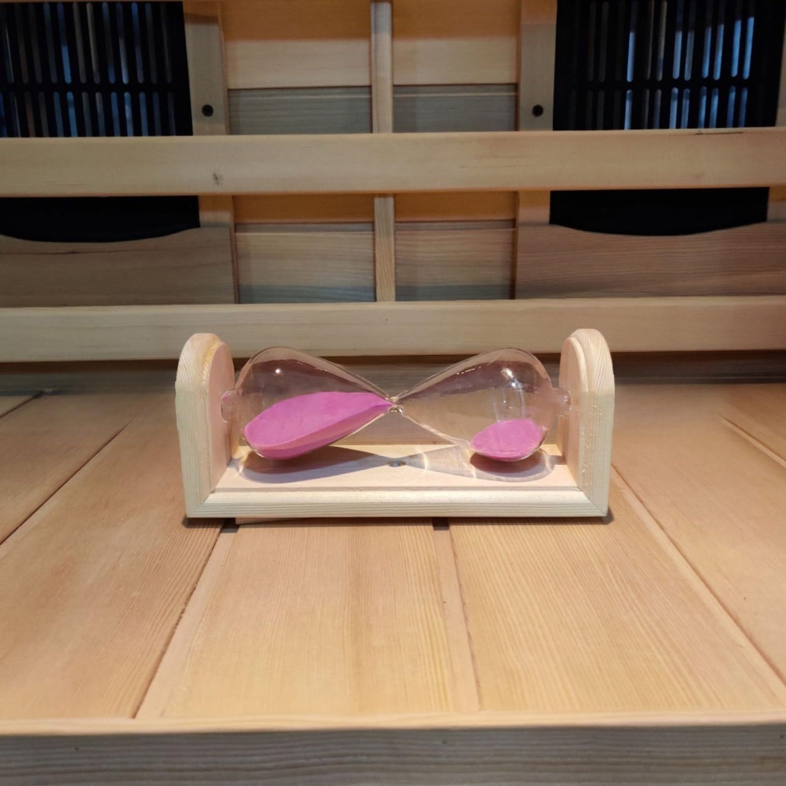 Sablier en bois de 15 minutes pour sauna ou hammam ou spa