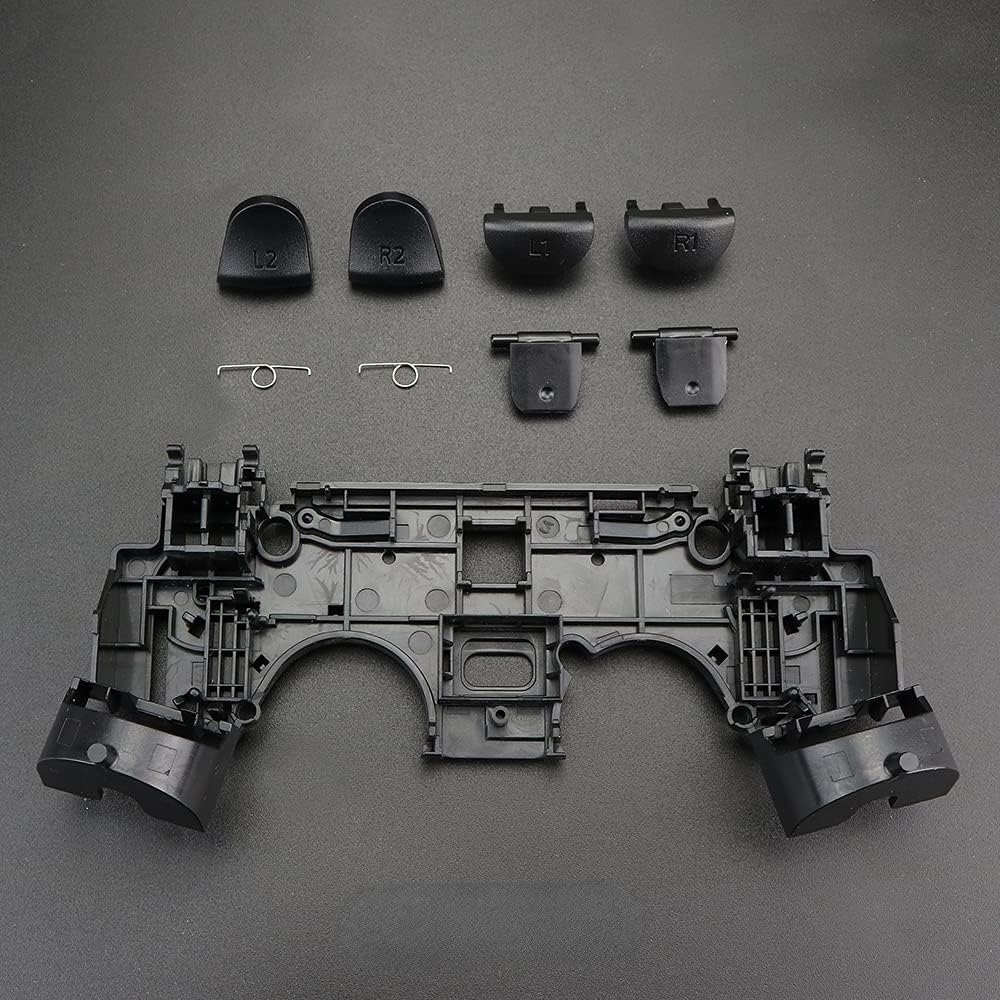 R1 L1 Key Holder Support Inner Internal Frame Stand+ L2 R2 Trigger Buttons Springs for PS4 Pro JDS-040 JDM-030 Controller Replacement Kit (For PS4 JDS-030)