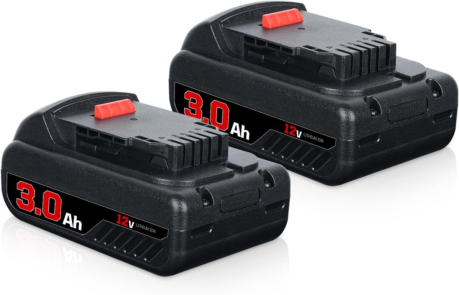 PDstation 2Pack 3.0Ah DCB120 Li-ion Replacement for Dewalt 12V Battery 3000mAh Compatible with Dewalt Battery 12V Max Lithium Ion DCB120 DCB121 DCB122 DCB123 DCB124 DCB126 DCB127 Cordless Power Tools