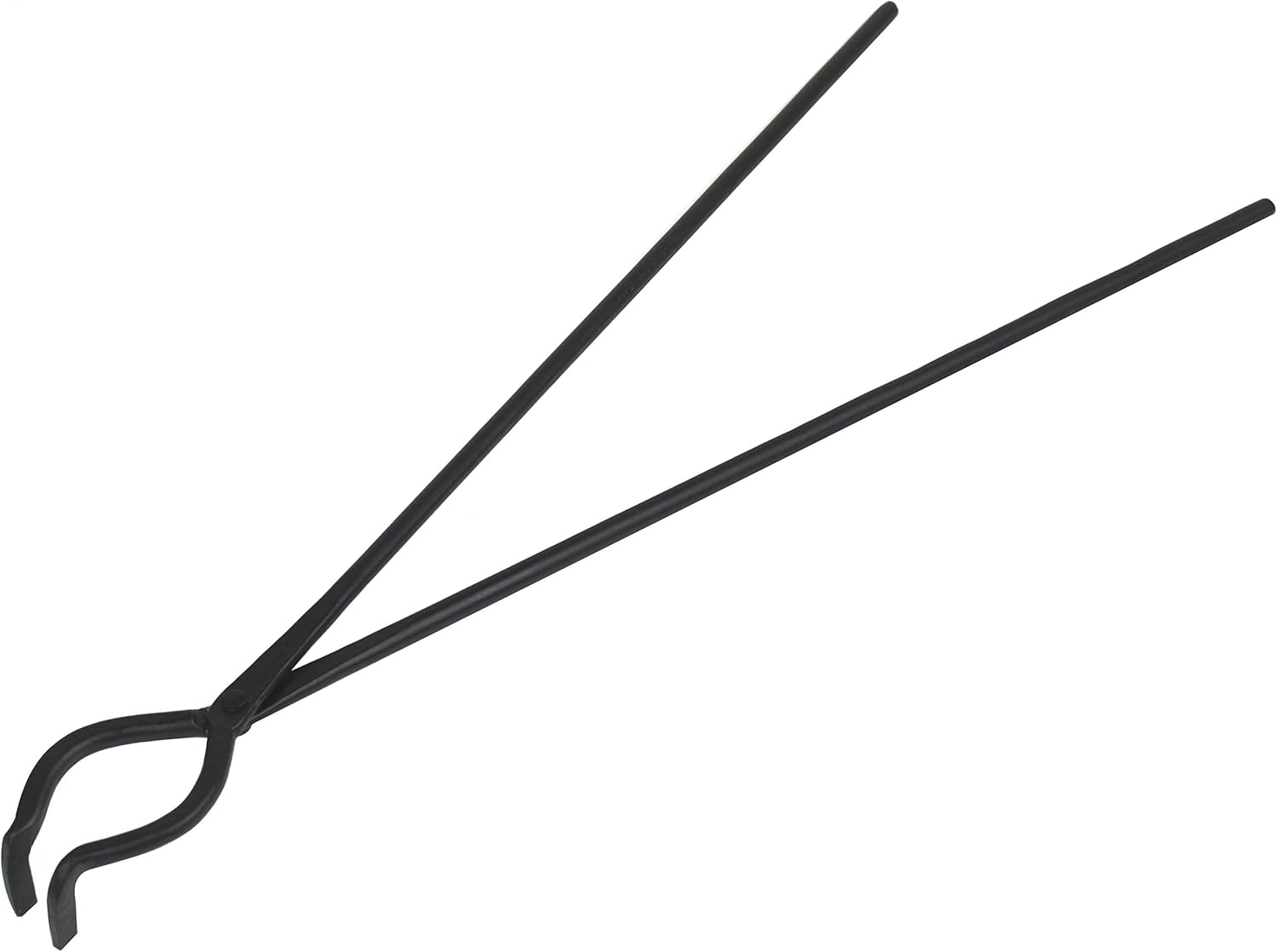 19" Black Carbon Bent Hinged Foundry Crucible Tongs for Casting Precious Metals