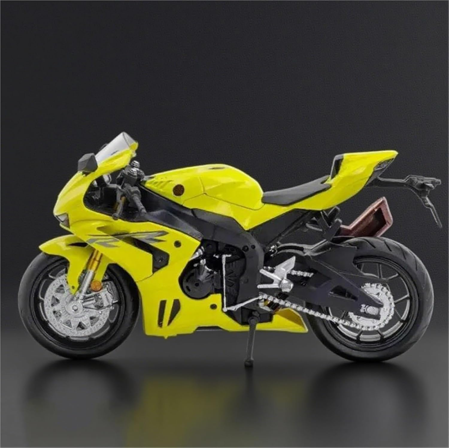 MAKUTU Scale Motorcycle Model 1:12 for CBR1000RR Die-Casting Motorcycle Model Collection Hobby Gift Off-Road(Yellow)