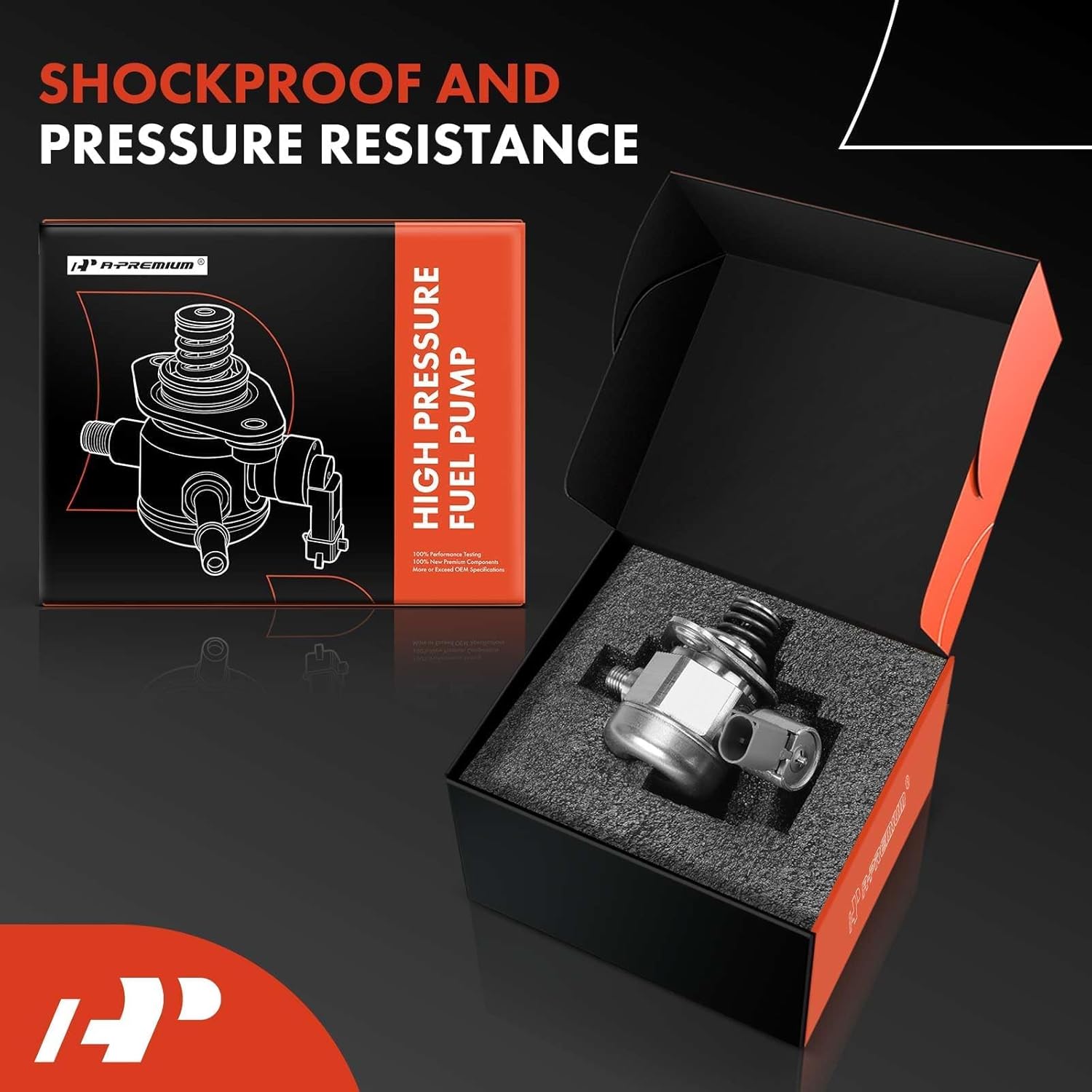 A-Premium High Pressure Fuel Pump Compatible with BMW X5, 550i/550i GT xDrive, 750i/750Li xDrive, X6, 650i, 650i xDrive, Alpina B7/B7L xDrive, Alpina B6 xDrive Gran Coupe, 2008-2015, 4.4L