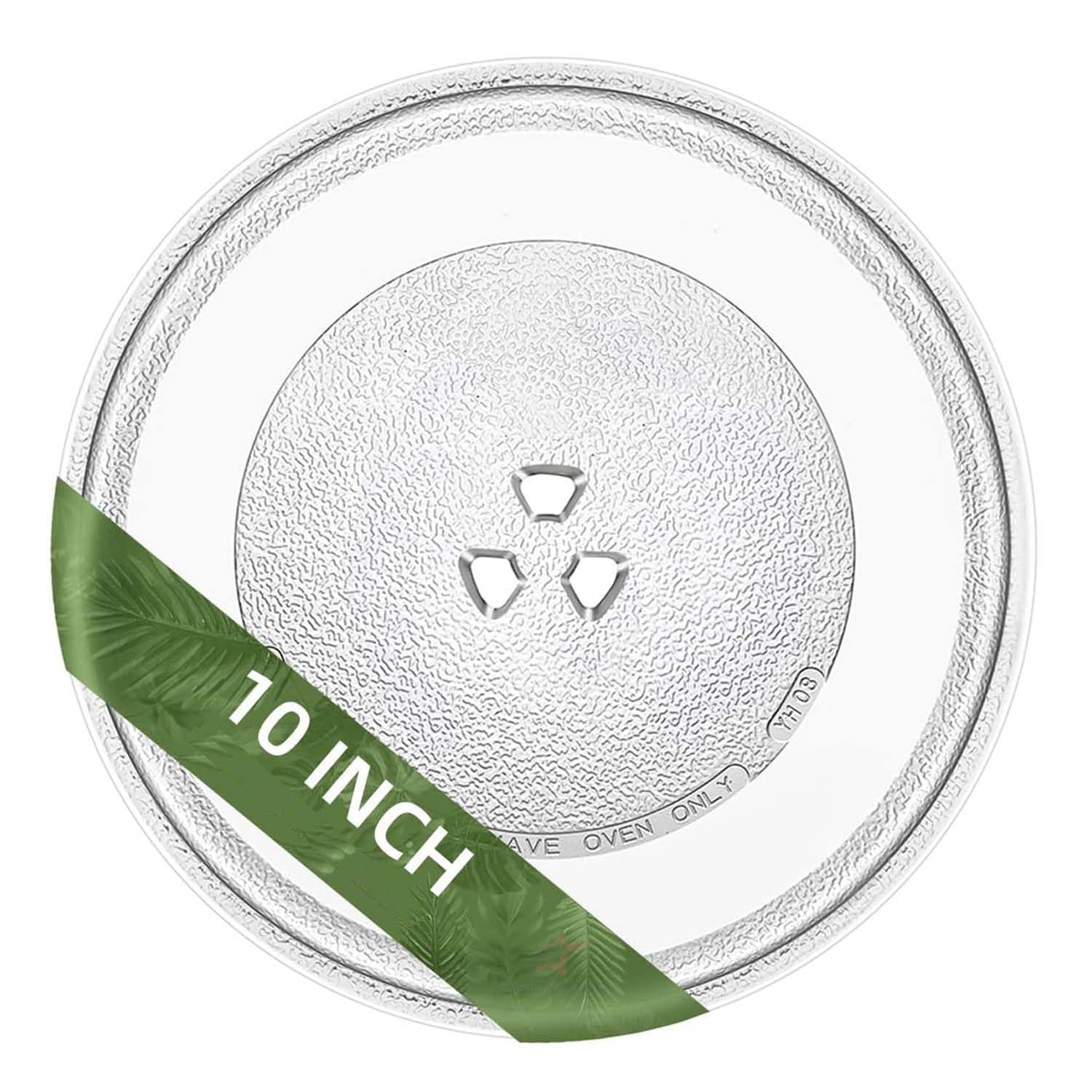 Turntable Suitable for Panasonic, Onida, Sharp, Faber, Haier, Godrej, Midea, & Kenstar, 17L/20L Models Microwave Oven Turntable Glass Plate/Tray (Size 10 inch/255 mm)