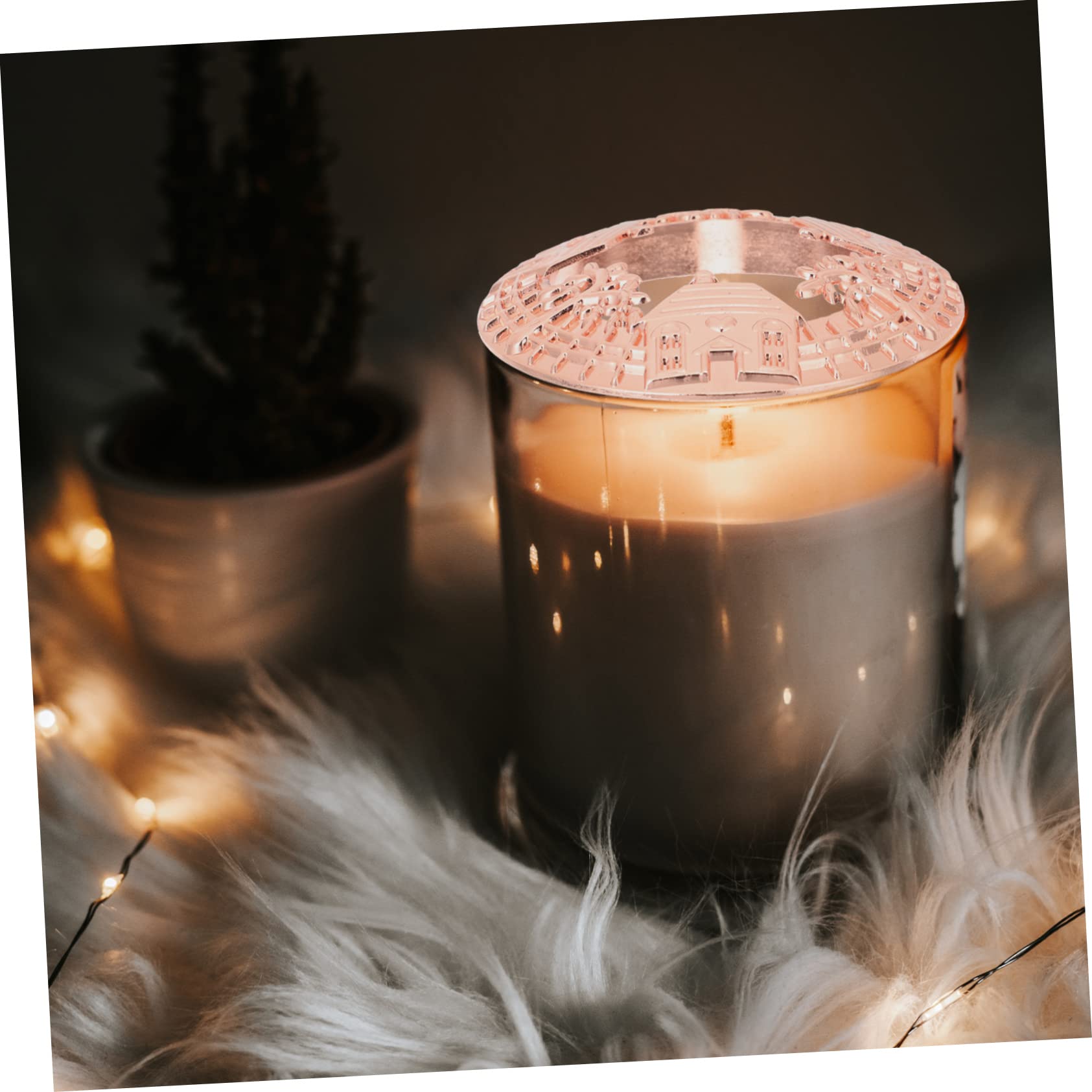 LALAFINA 2pièces Couvercle Rétro Pour Bougie Parfumée Vent Couvercle Décoratif Pour Aromathérapie Conçu Pour Bougies De Modèle