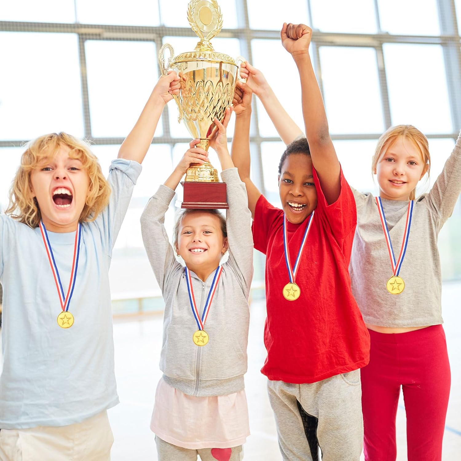 PATIKIL 1.5" Mini Gold Silver Bronze Award Medals, 36 Pack Plastic Winner Medals 1st 2nd 3rd Place Prizes Medals with Neck Ribbon for Games Sports Competitions Party Favors