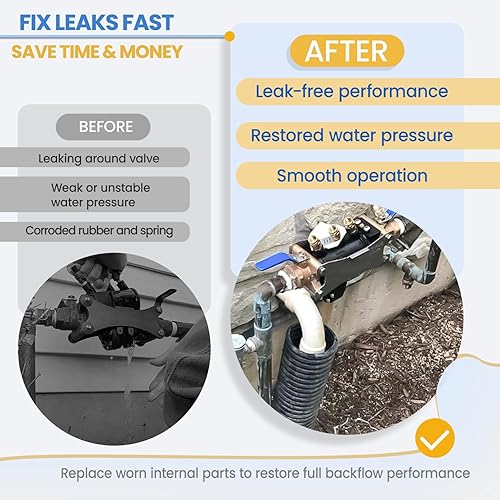 Miniatura 4 de RK34-375 - Kit de reparación completo para repuesto para modelos Zurn Wilkins 375, 375XL, 375ST, compatible con kit de piezas internas de prevención
