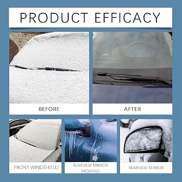 2pcs Deicing Agent, Window Snow Spray, Deicing Spray, Melting Spray, Deicer for Car Windshield, Winter Car Essentials, Fast Ice & Snow Melting Spray(120ml)