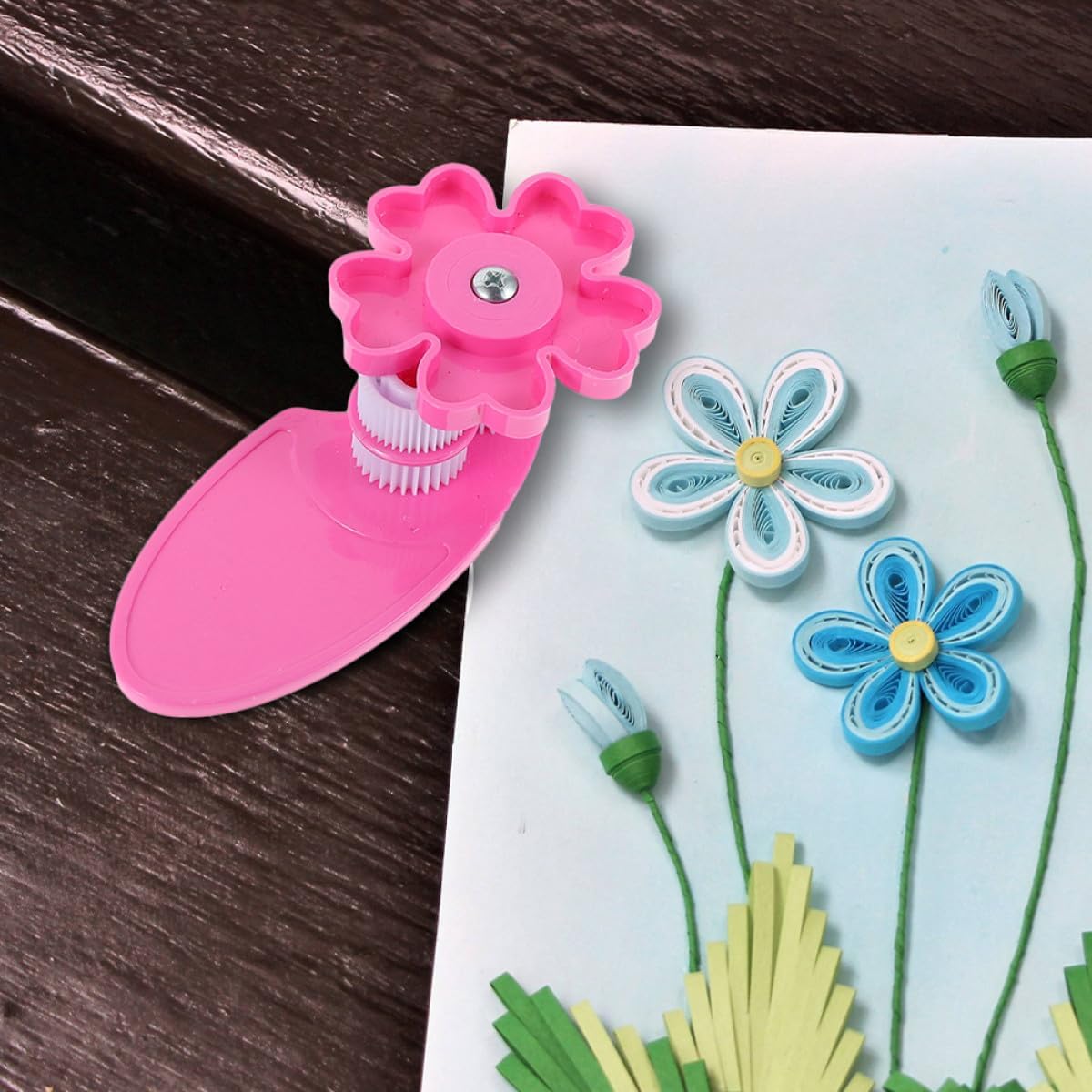 IWOWHERO 2Pcs Paper Quilling Crimper Tool Wave Shaper for DIY Crafts Lightweight Manual Paper Crafting Accessories for Origami and Quilling Projects