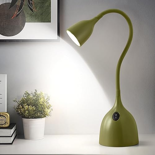 Gooseneck Desk Lamp 360° LED Flexible Reading Light Small Desk