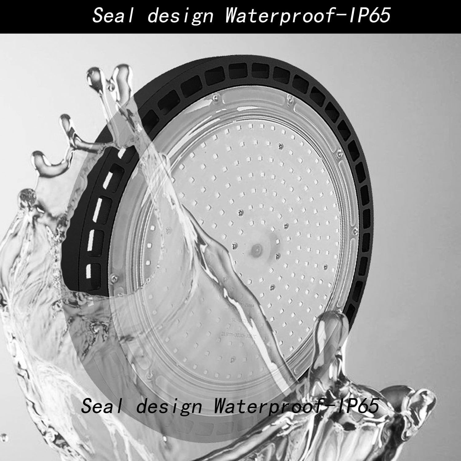 300W-6Pack UFO LED High Bay Light 30000lm 6000K Daylight 2000W Equivalent with US Plug Cable LED Garage Lights — view 5