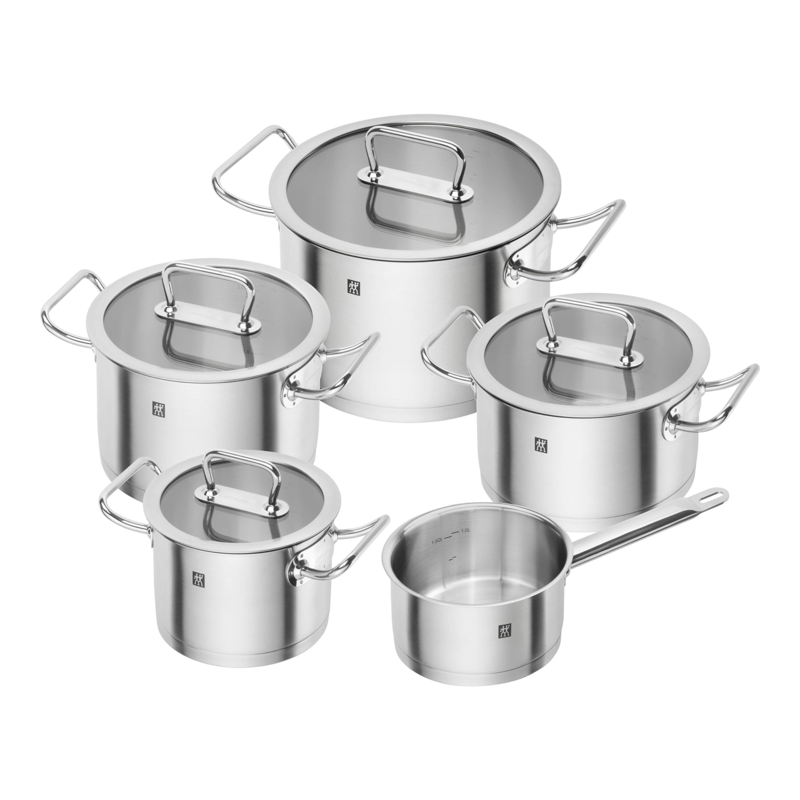 Zwilling Pro 5-tlg. Topfset aus Edelstahl, Modell 65120-005-0