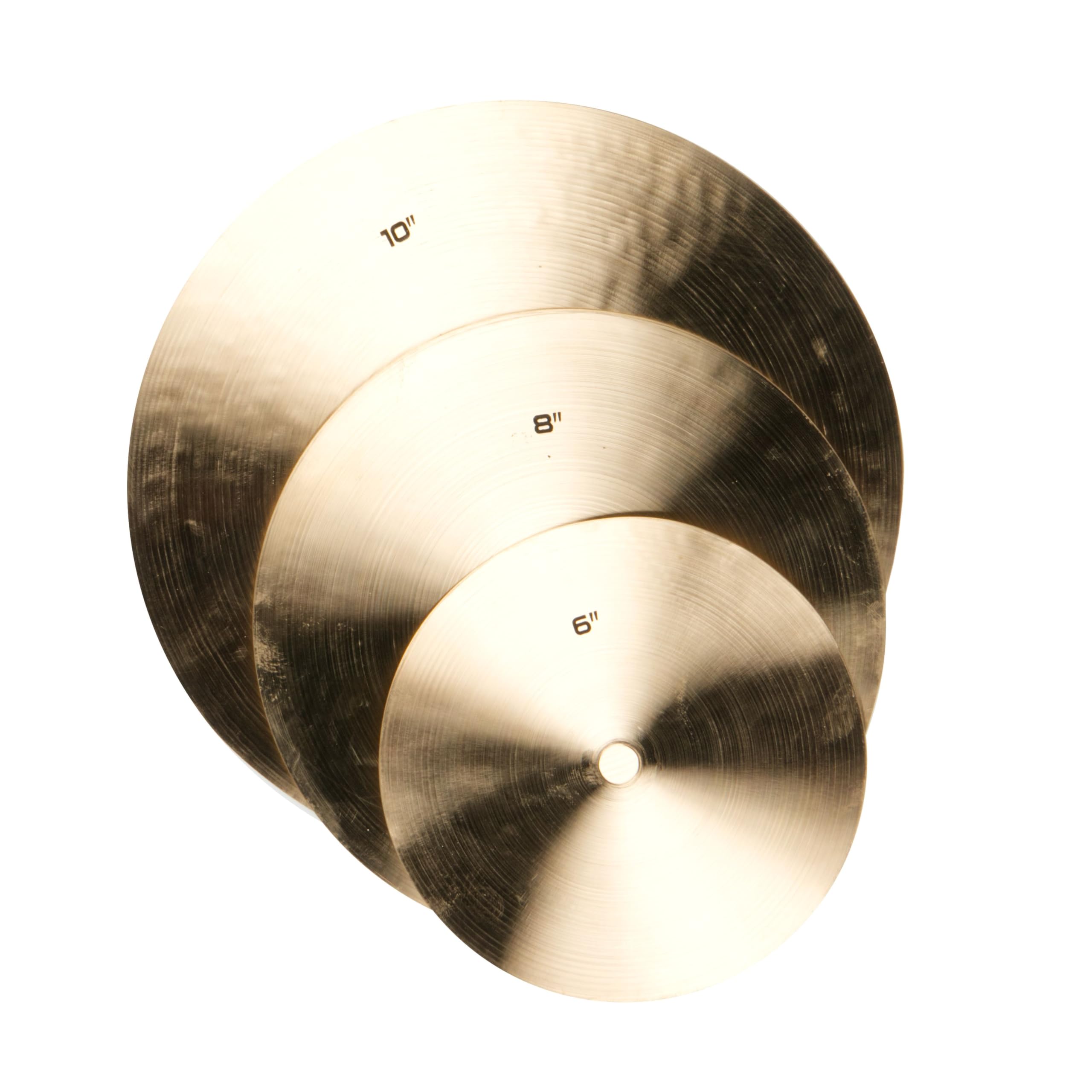 Fame Clapper Smash Stack 10", Handgehämmertes B20 Bronze Becken-Set, Natural Finish, Thin, Moderner Clap-Sound, Soundoptimierung, Einzeln Verwendbar