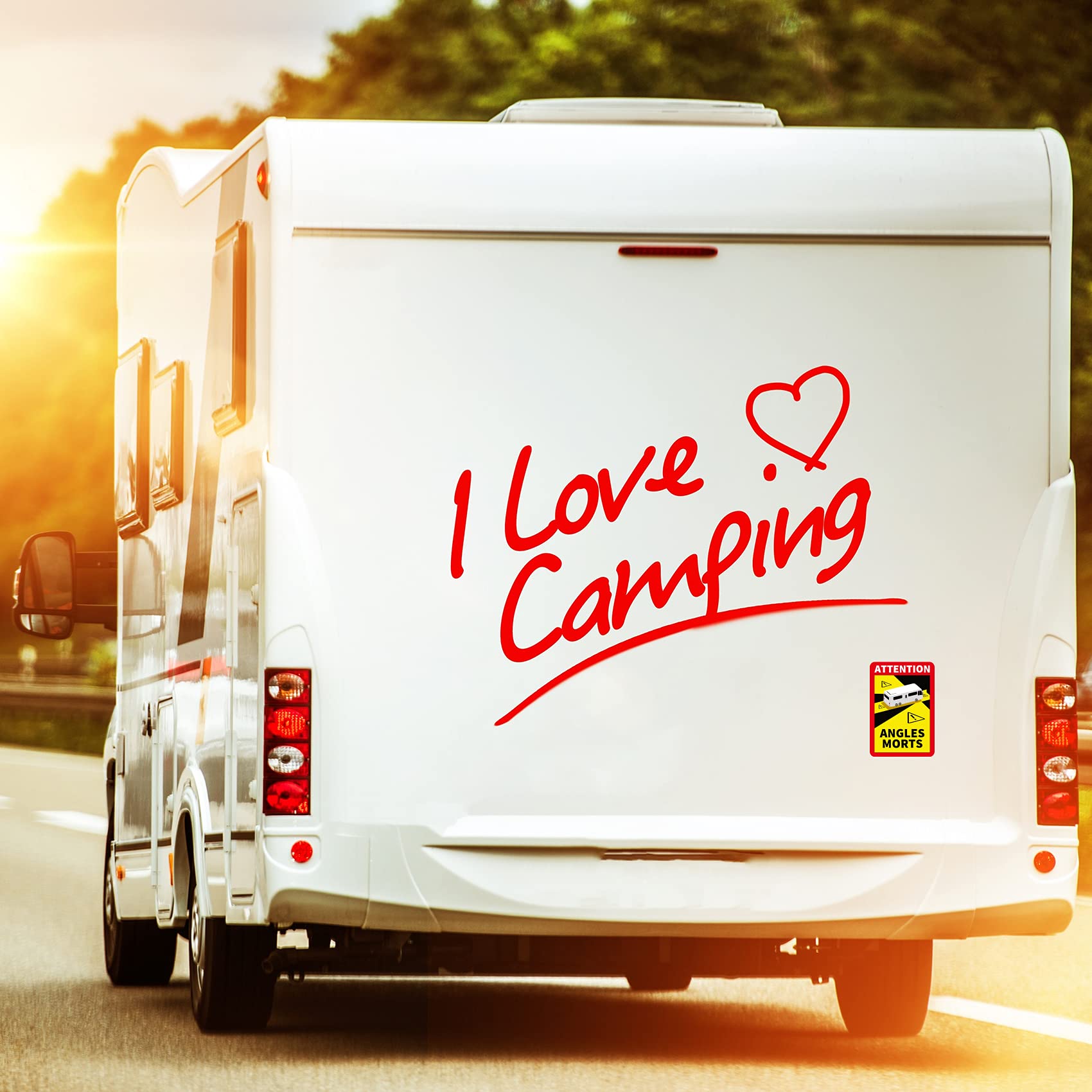 Vehicle Safty Blind Spot Take Care Sticker - Foto 2