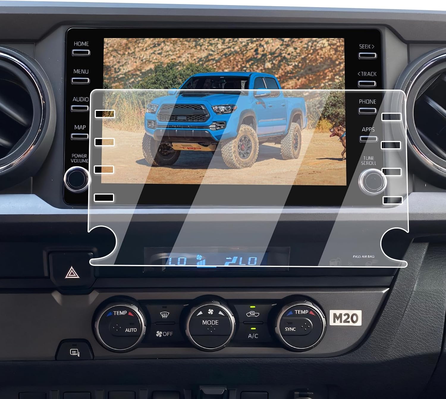 ECOZEN Screen Protector Compatible with 2020-2023 Toyota Tacoma,8-Inch Navigation Tempered Glass Screen Protector Tacoma(SR5 /Trail Special Edition/ TRD Sport /TRD Off-Road/ Limited/ TRD Pro) Accessories 9H Hardness Tempered Glass- Anti Fingerprints