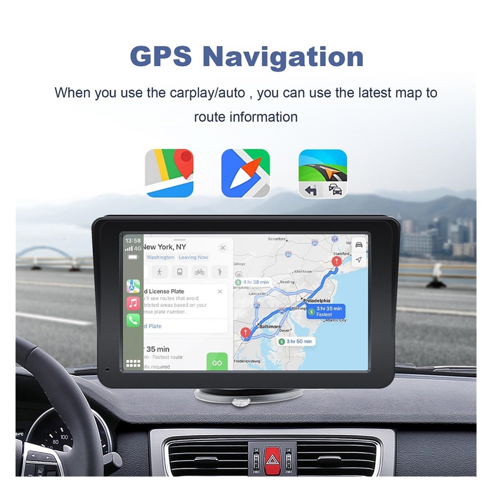 HD Autoradio Multimedialny odtwarzacz Bluetooth Nawigacja GPS Lokalizator łAtwa Instalacja