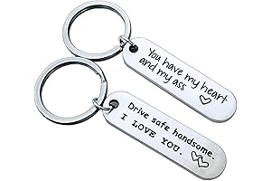 Personalized Keychain Drive Safe I Love You Handsome