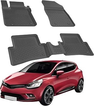 Sahler Floor Mats fits Renault Clio 2005-2013 | Custom Fit Floor Liner for Cars | Premium Quality Car Mats Black | Odorless All Weather Waterproof Durable 4.5D Liner