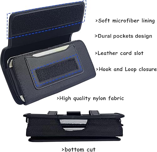 Miniatura 3 de Funda de teléfono doble para dos teléfonos, soporte para dos teléfonos, una funda de doble capa con clip para cinturón para iPhone 16 15 14 Pro Max