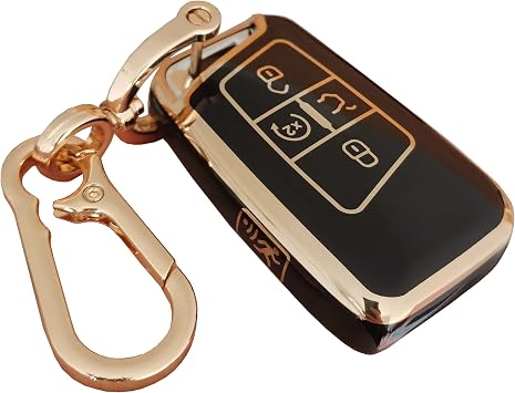for Volkswagen Key Fob Cover Keyless Remote Smart Key Fob Shell with Keychain Fit for VW Volkswagen Atlas Jetta Passat Arteon Tiguan Black