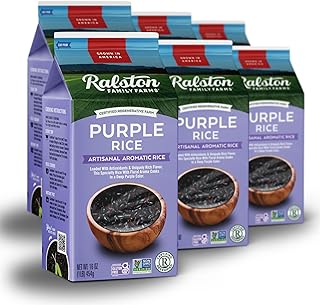 Ralston Family Farms Purple Rice, 16 oz Carton: 6 Pack, American Grown, Non-GMO, Naturally Gluten Free