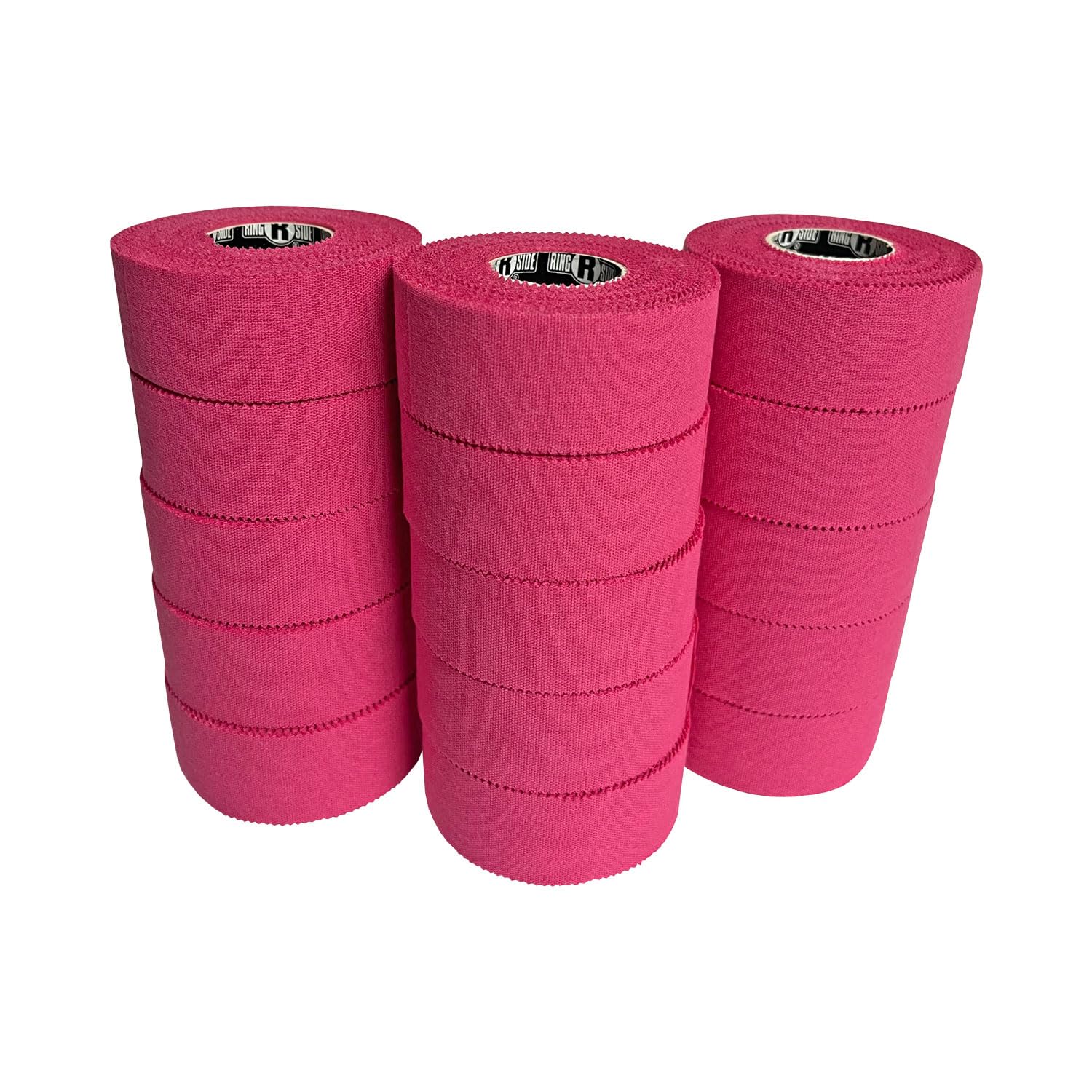 Ringside Cinta deportiva de colores de 1 pulgada, 15 rollos, rosa intenso