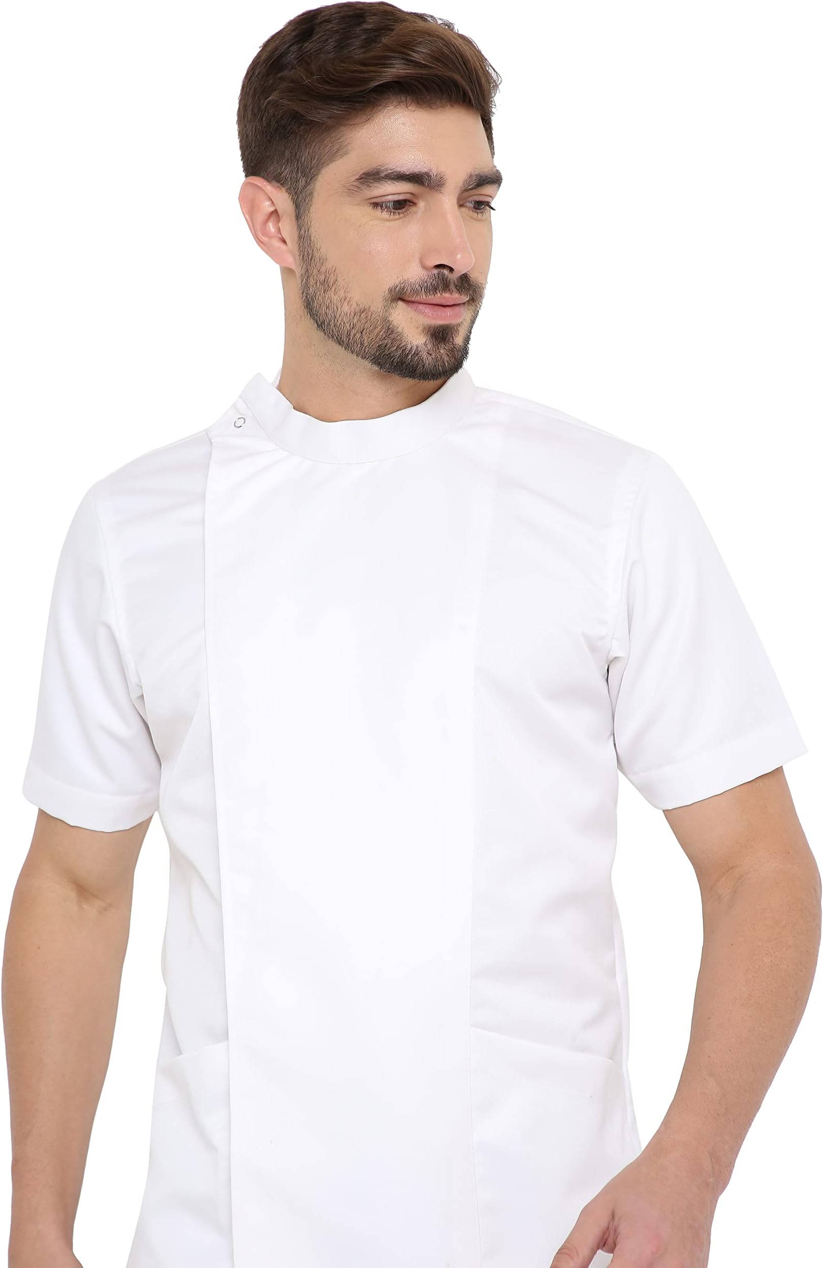 Associated UniformsChef Coat in Half Sleeves with Snap Button