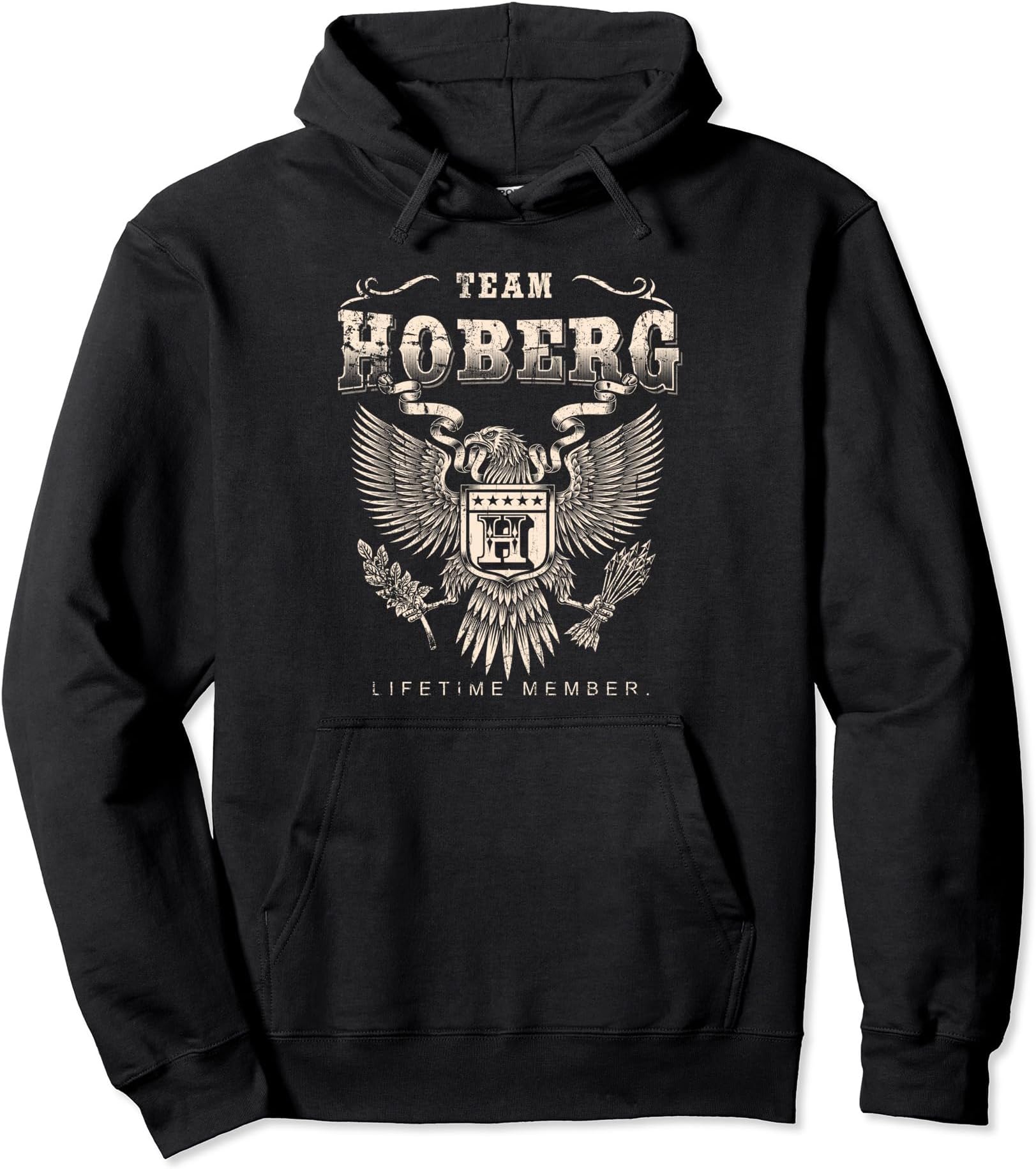 Team Hoberg Lifetime Member - Hoberg Name Pullover Hoodie