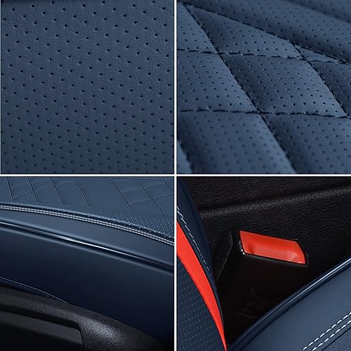 Miniatura 3 de GXT - Funda de piel sintética para asiento de automóvil de cobertura completa, de lujo, antideslizante, universal, se adapta a sedanes, VUD,
