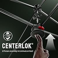 Vista 3 de CROWN SHADES 10x10 Pop Up Canopy - Patented Center Lock One Push Instant Outdoor Canopy Beach Tent with STO-N-Go Bag 8 Stakes & 4 Sand Bags，White