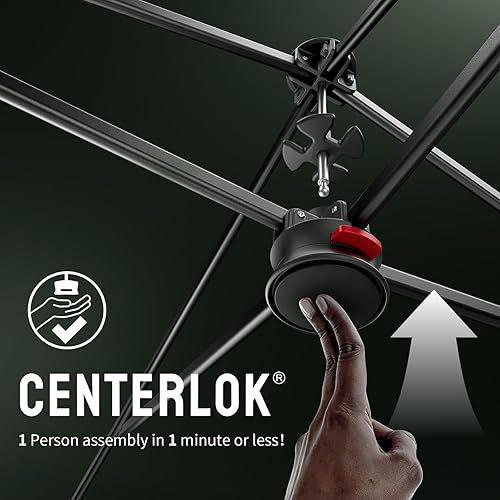 Miniatura 3 de CROWN SHADES Toldo desplegable de 10 x 10 pulgadas, bloqueo central patentado, toldo instantáneo para exteriores con bolsa STO-N-Go, 8 estacas y 4