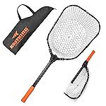 KastKing Brutus Fishing Net, Fish Landing Net, Lightweight & Portable Fishing Net with Soft EVA Foam Handle, Holds up to 44lbs/20KG, Fish-Friendly Mesh for a Safe Release, Silicone S