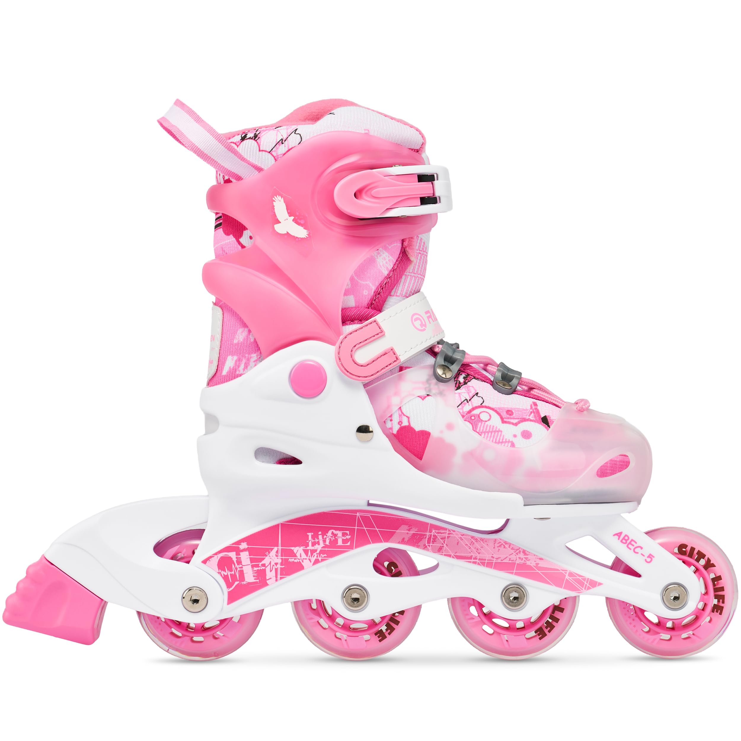 Pattini in linea 3in1 per bambini Triskates/Rollskates Raven Princess