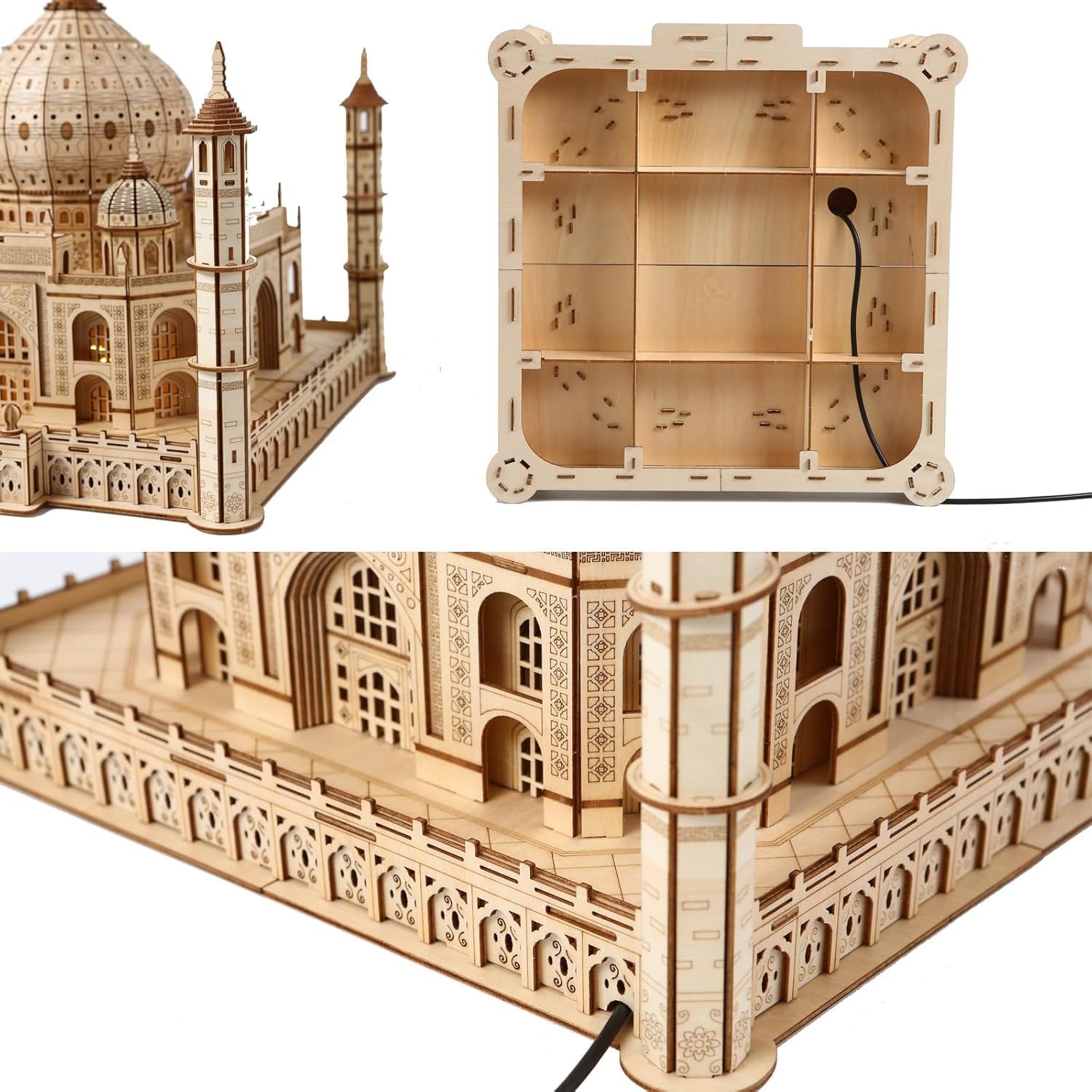 3D Puzzle Modellbausatz Holz Schloss Erwachsene, Vintage Holzbausatz 3D Puzzle, DIY Schloss 3D Holzbausatz Heimdekoration Desktop Spielzeug Erwachsene und Kinder